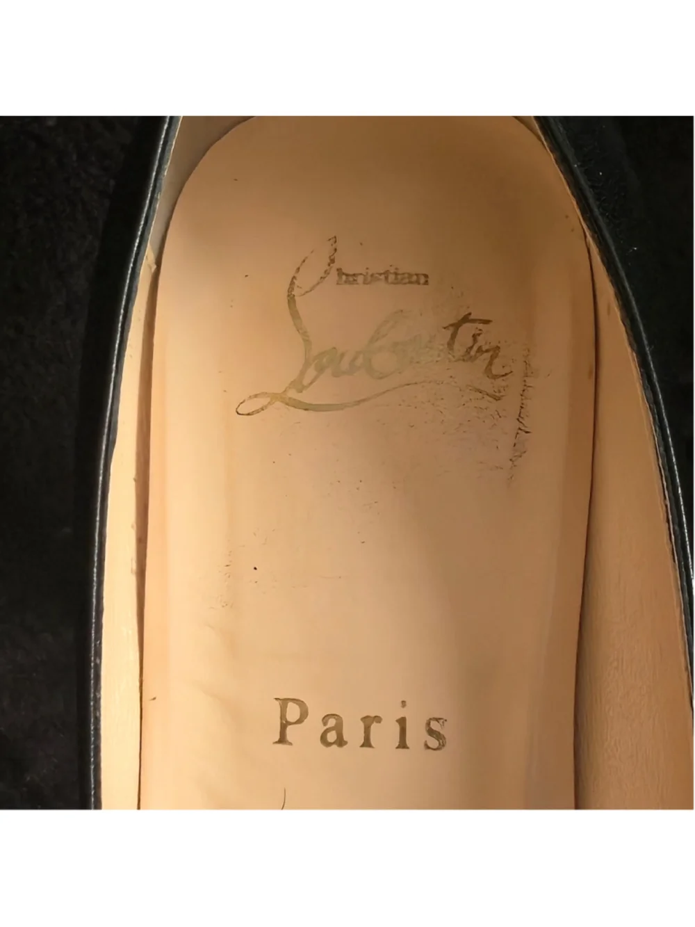 Christian Louboutin Bianca 140 Black Kid Leather Platform Pumps size 36